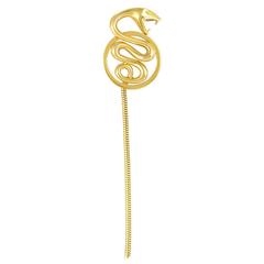 Boucheron Gold Long Tail Snake Pendant