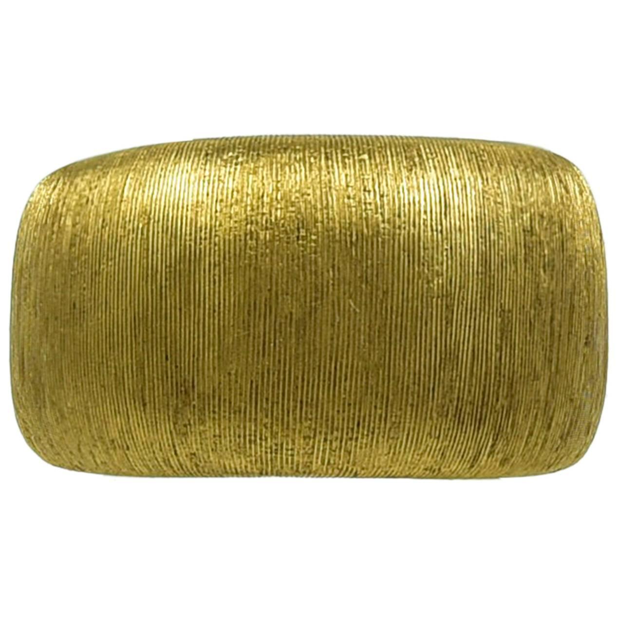 Bielka Beautiful Wide Gold Band Ring