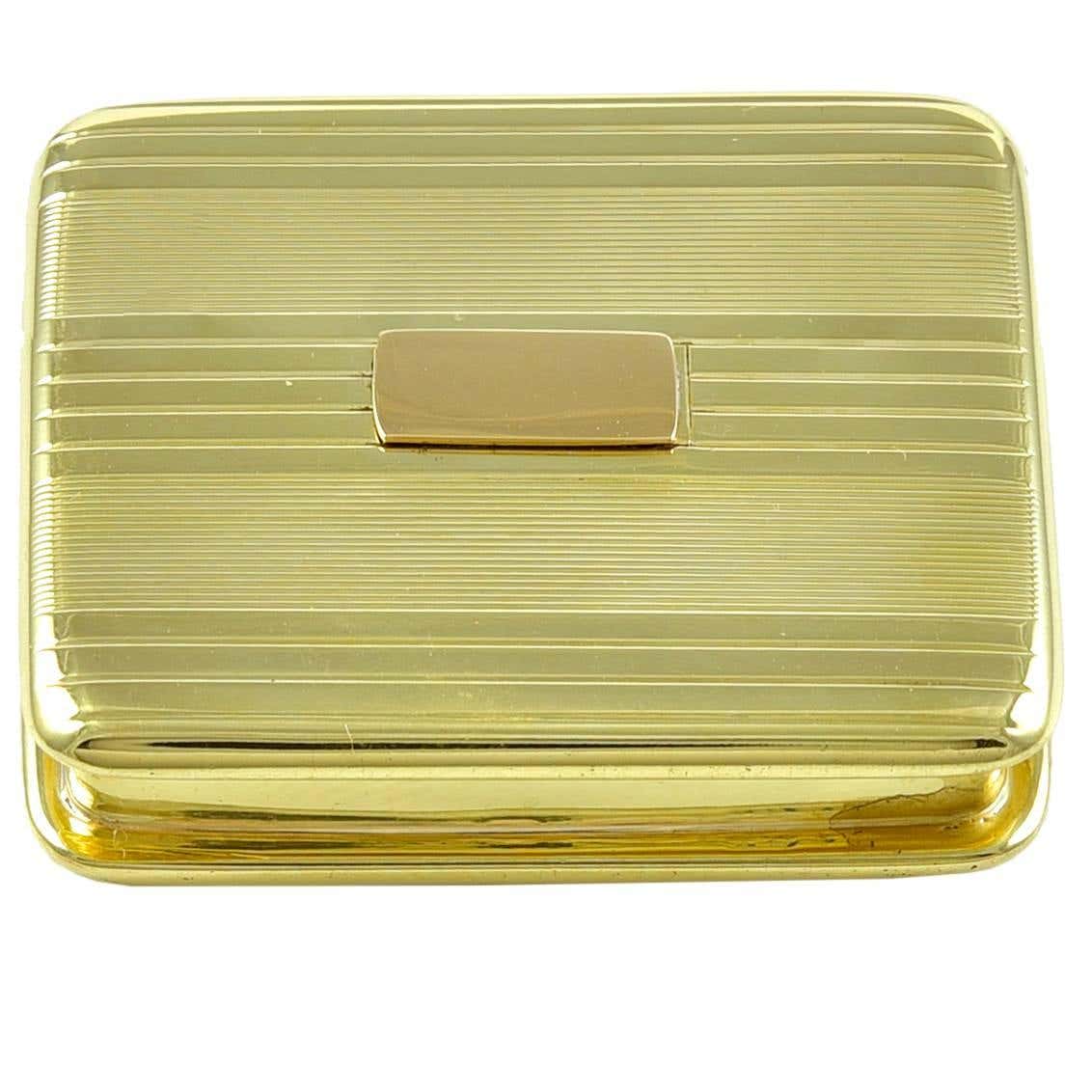 Tiffany and Co. Gold Pill Box at 1stDibs | tiffany and co pill box ...