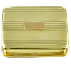 Vintage Tiffany & Co. Gold Pill Box