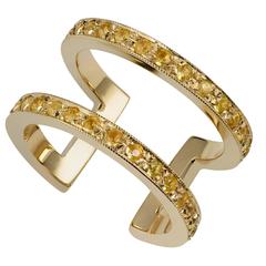 Yellow Sapphire Gold Korali Ring