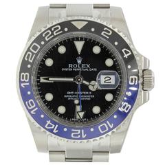 NEW Rolex GMT Master II Steel Black Blue Ceramic Batman 116710BLNR Watch BP