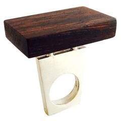 Heidi Abrahamson Rosewood Sterling Silver Ring 12