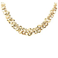 Mattioli Jewelry Gold Collar Toggle Necklace