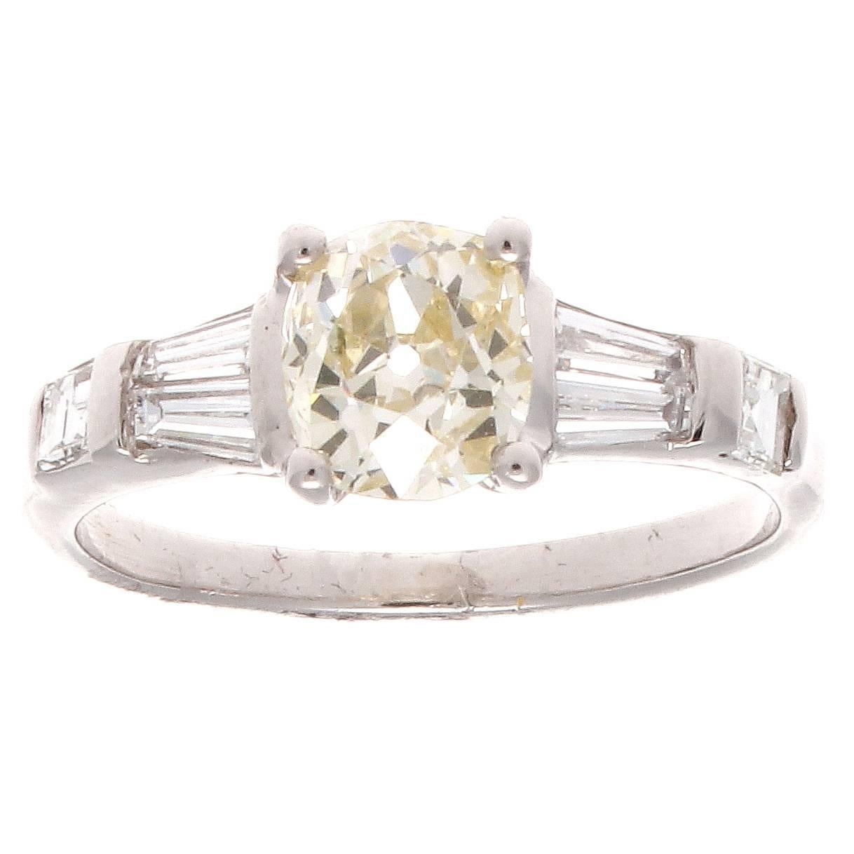 1.18 Carat Diamond Platinum Engagement Ring