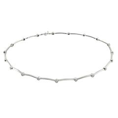  Tiffany & Co. Diamond Station Necklace in Platinum