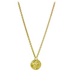 Nemean 18 Karat Yellow Gold Lion Necklace 5
