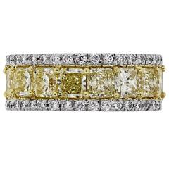 Diamond Gold Platinum Eternity Band Ring