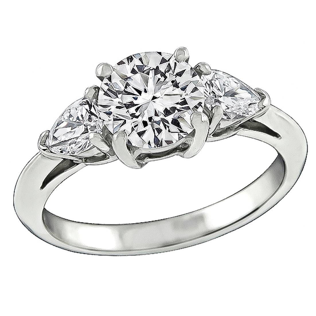 Tiffany & Co. 1.24 Carat Diamond Platinum Engagement Ring