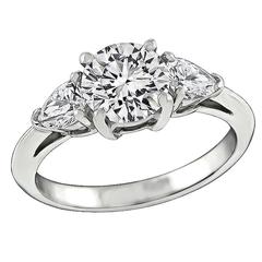 Tiffany & Co. 1.24 Carat Diamond Platinum Engagement Ring 9