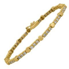 1.05 Carats Diamonds Gold Bracelet