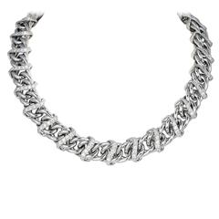 6.04 Carats Diamonds Gold Collar Necklace 10