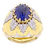 Mario Buccellati Sapphire Diamond Gold Ring