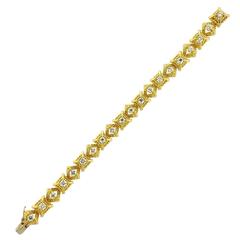 1960s Tiffany & Co. Diamond Gold Bracelet 11