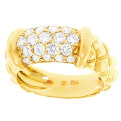 Chic Diamond Pave Gold Ring