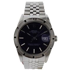 Rolex Stainless Steel Oyster Perpetual Date Wristwatch 1970 12