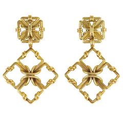 1970s Tiffany & Co. Day-to-Night Gold Earrings