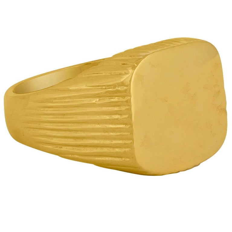 Solid Gold Man's Ring at 1stDibs