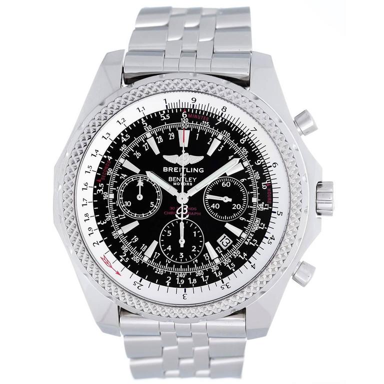 Breitling Stainless Steel Bentley Motors Chronograph