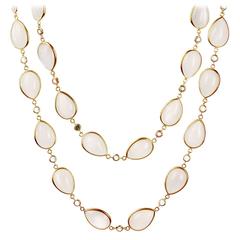 Arunashi Moonstone Sapphire Gold Necklace