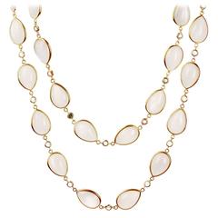 Arunashi Moonstone Sapphire Gold Necklace