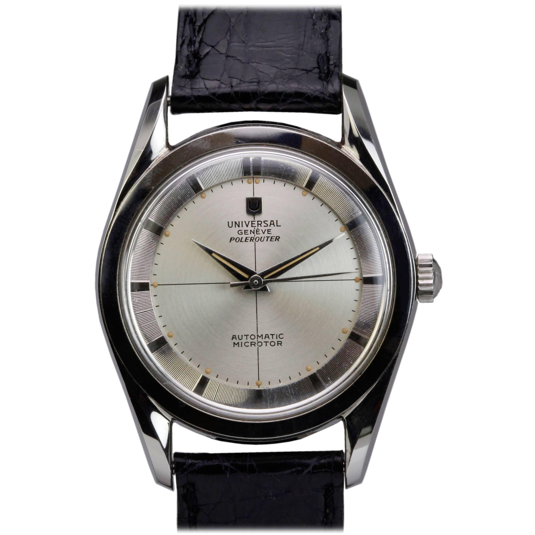 Universal Geneve Edelstahl Polerouter Automatik-Armbanduhr