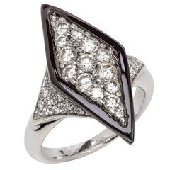 Picchiotti Black Onyx Round Diamond Gold Ring 11