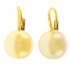 Mikimoto Gold Akoya Pearl-Set Drop Earrings