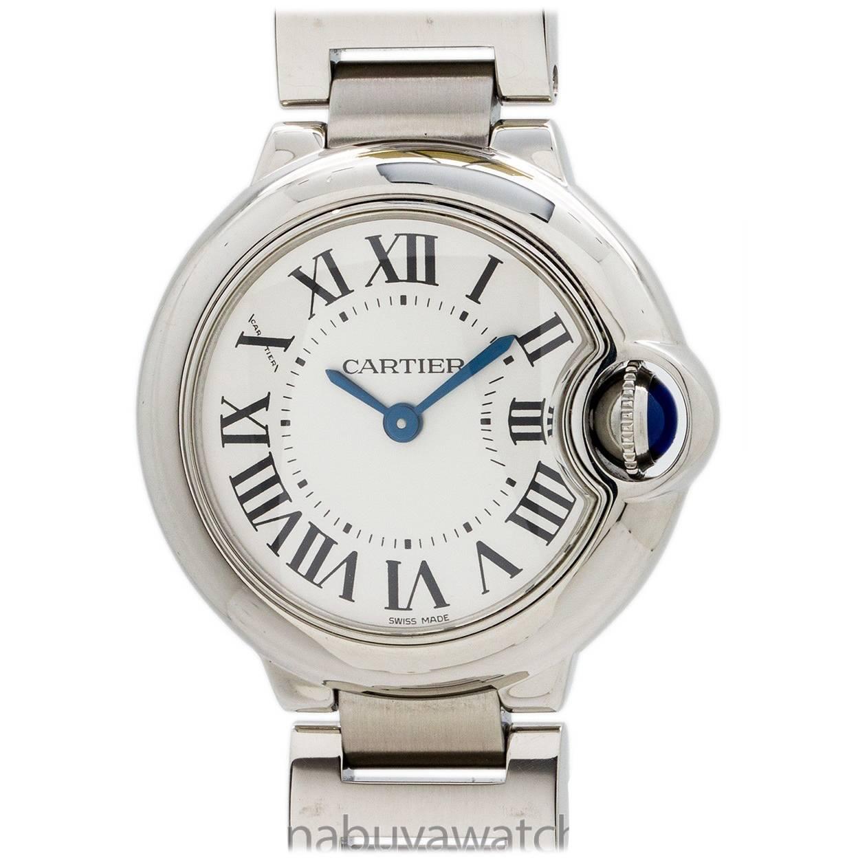 Cartier Lady's Stainless Steel Ballon Bleu Quartz Wristwatch