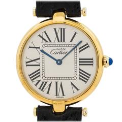 Cartier Vermeil Vendome Must de Cartier Tank Quartz Wristwatch