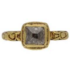 Post Medieval Tudor Diamond Gold Ring
