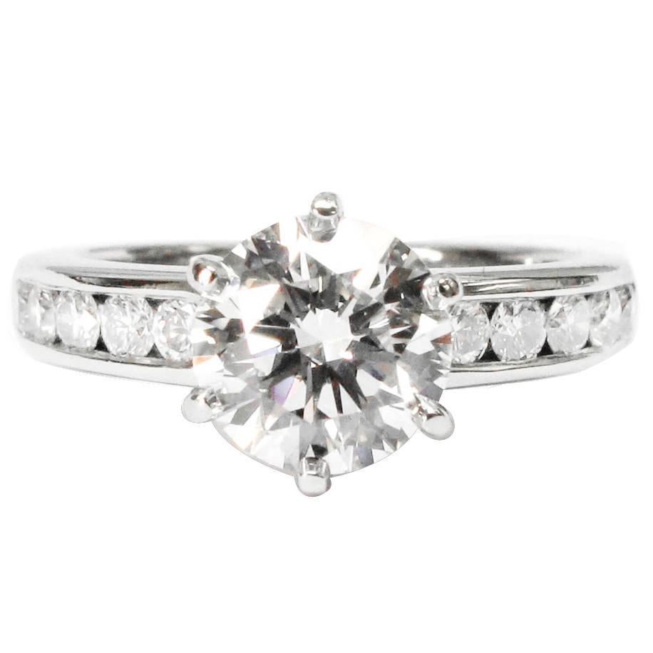 Tiffany & Co. 1.22 Carat GIA Certified Diamond Platinum Engagement Ring