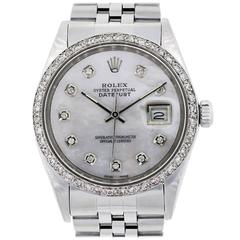Rolex Stainless Steel Datejust Automatic Wristwatch Ref 69160 7