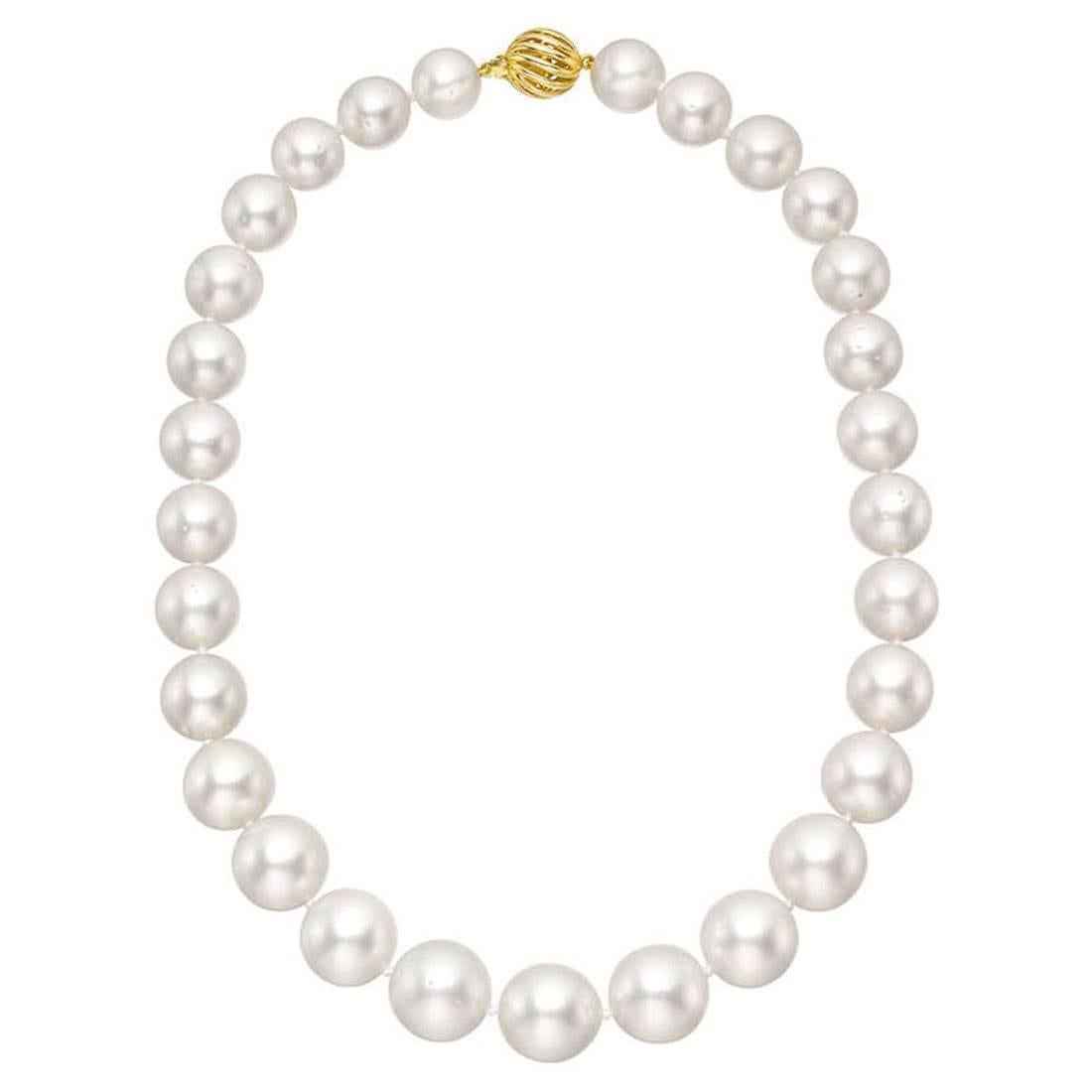 South Sea Pearl Gold Clasp Necklace