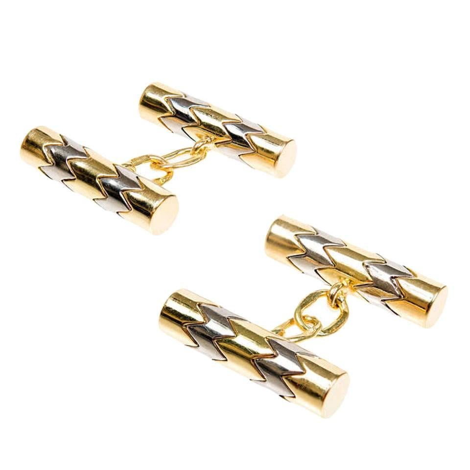 Tiffany & Co. Gold Double Sided Cufflinks, circa 1960