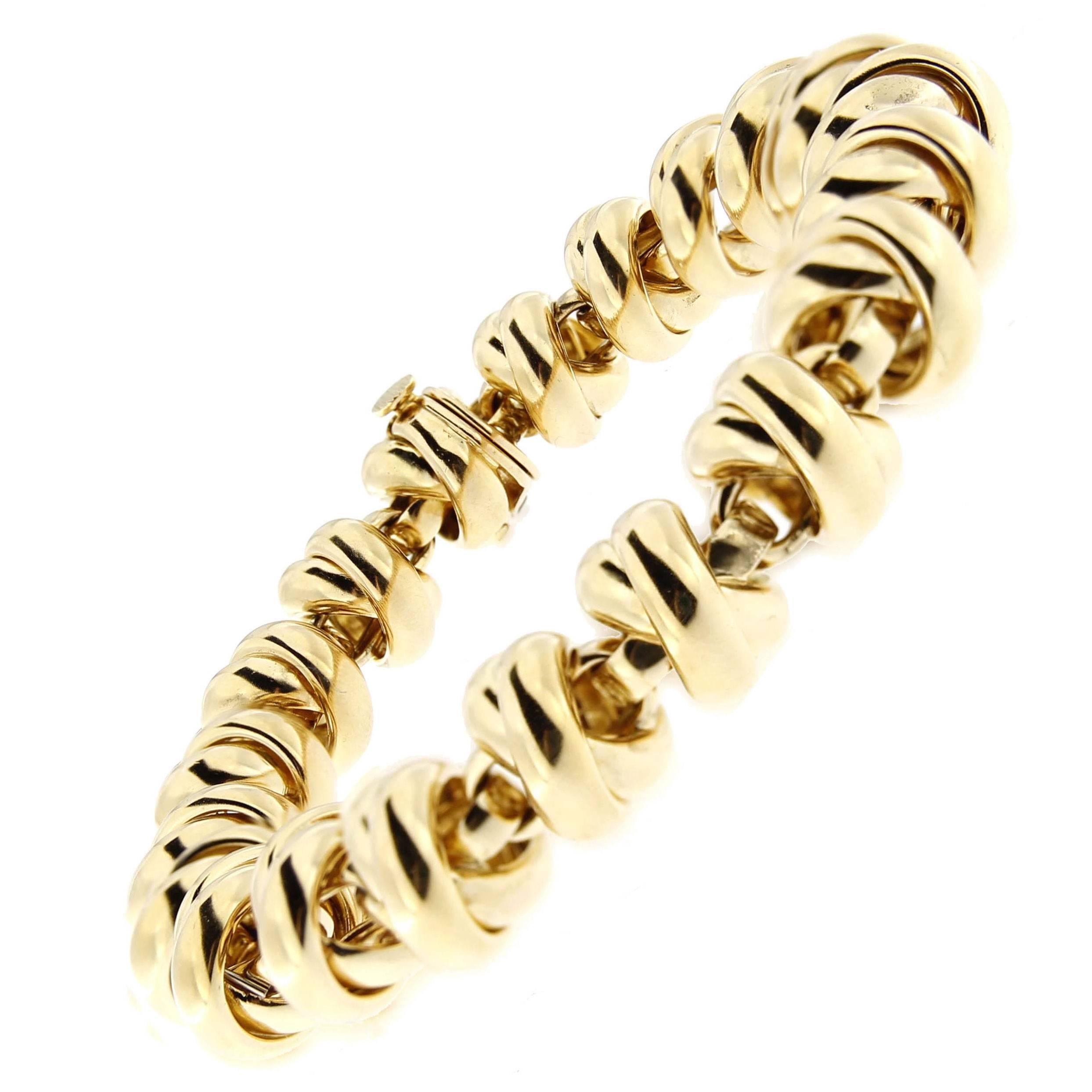 Jona 18 Karat Yellow Gold Link Bracelet