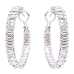 Stunning ! G.I.A Certified Diamond Hoops 1