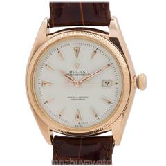 Rolex Rose Gold Datejust Automatic Wristwatch circa 1957