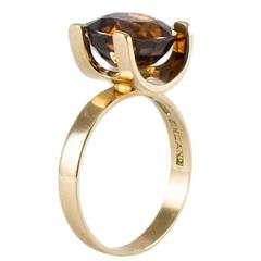 Vintage Avant Garde Natural Zircon Ring-Made in Finland 