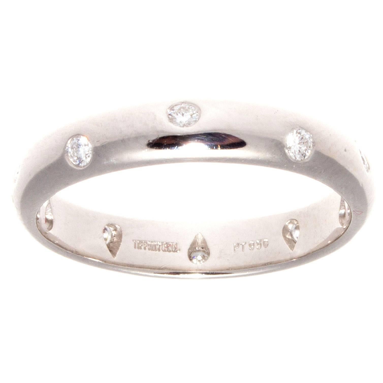 Tiffany & Co. Etoile Diamond Platinum Ring