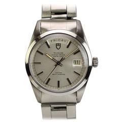 Tudor Stainless Steel Oyster Prince Day-Date Wristwatch Ref 7017/0
