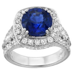 Gem Sapphire Diamond Gold Ring