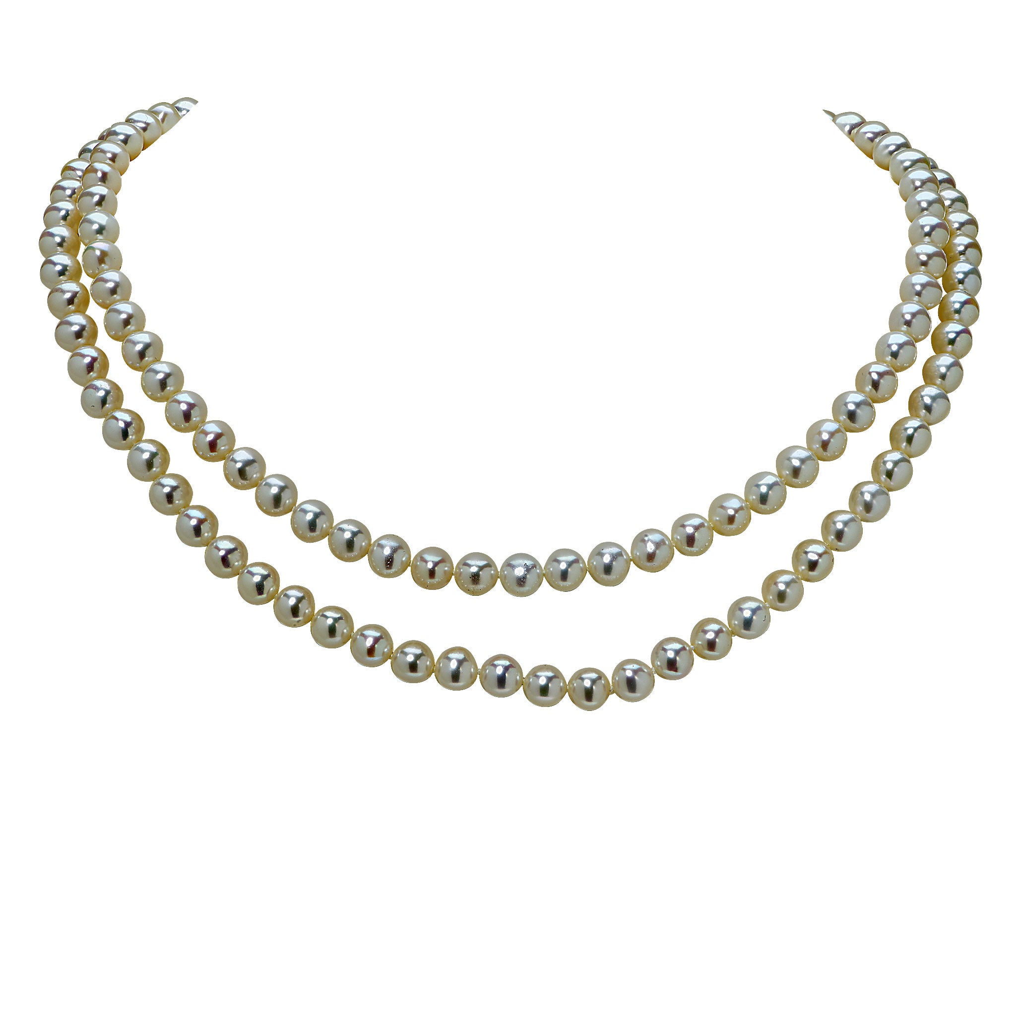 real freshwater pearl multicolor 8-9MM 80 inch length necklace 