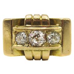 Retro Gold Diamond Ring 9