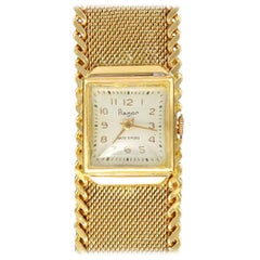 Vintage Flamor Ladies Yellow Gold Manual Wind Wristwatch