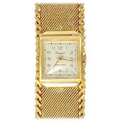 Flamor Ladies Yellow Gold Manual Wind Wristwatch 4