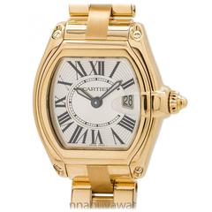 Cartier Ladies Yellow Gold Roadster Quartz Wristwatch