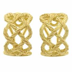 Buccellati Crepe de Chine Gold Hoop Earrings