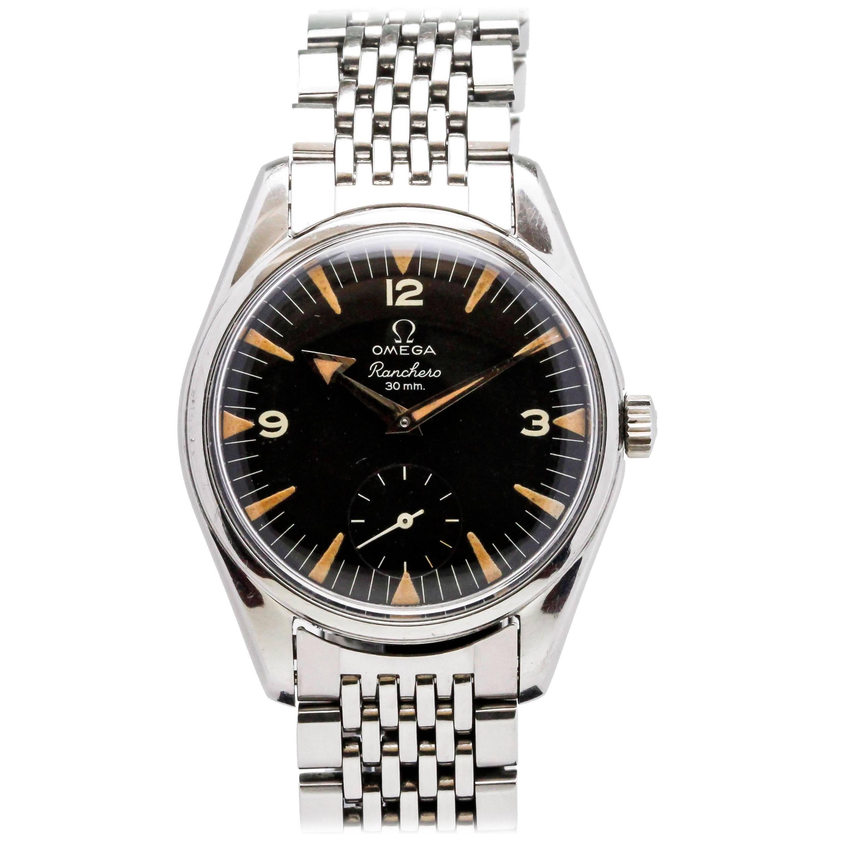 Omega Edelstahl Ranchero Armbanduhr Ref 2990 1