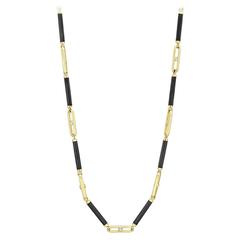 Nicholas Varney Ebony Diamond Gold Long Necklace